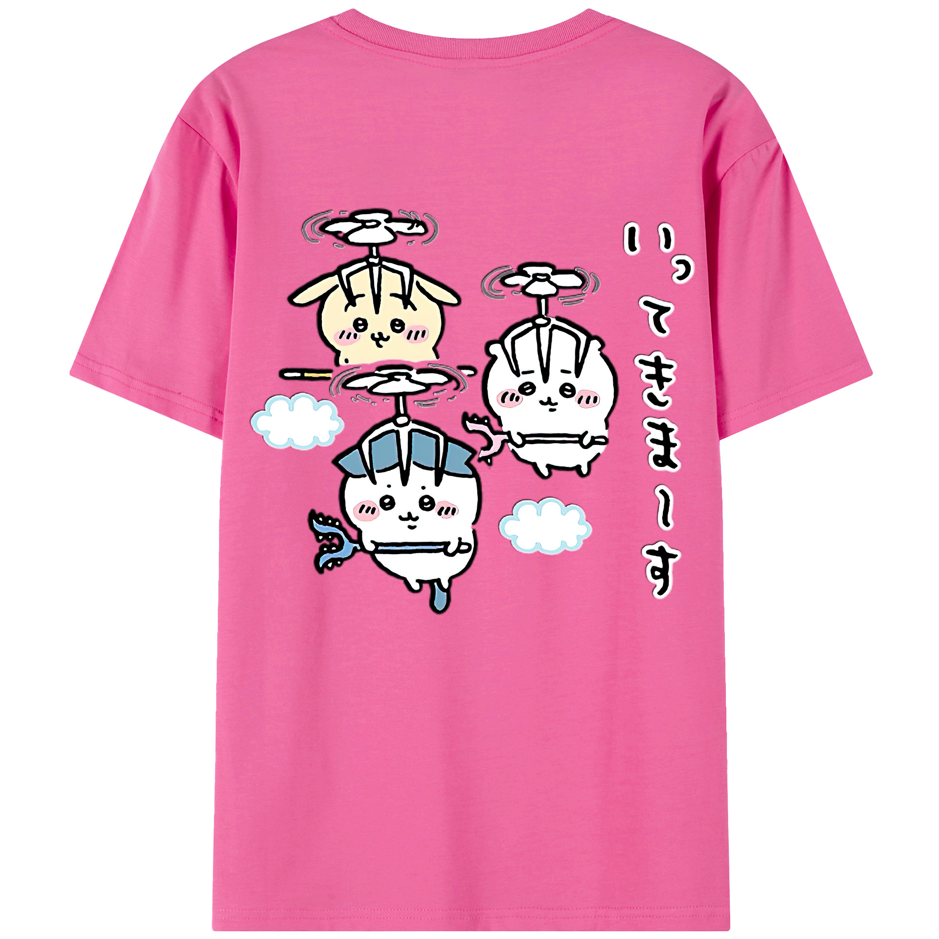 （画像用） ちいかわ ちいかわ Chii-kawa chiikawa レディース半袖Tシャツ(バックプリント)